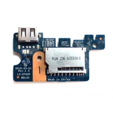 BDL5C LS-D702P Плата с разъемами SDCARD, USB и индикаторами для ноутбука HP 15-ay, 15-ac, 15-af, 15t-ac, 15z-af, 15-ba, HP 250 G4, HP 250 G5, HP 255 G5