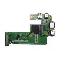 55.4HH02.011 Плата с разъемами питания, LAN, USB, eSATA, WiFi для ноутбука Dell Inspirion M5010