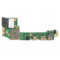 X200LA IO BOARD REV. 2.0 Плата с разъемами USB, LAN, Audio, SDCARD, индикаторами и кнопкой включения для ноутбука ASUS Vivobook X200L, F200C, F200CA, F200L, F200LA, F200M, F200MA, K200M, K200MA, X200C, X200CA, X200LA, X200M, X200MA