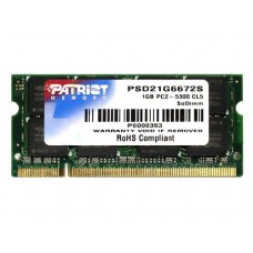 PSD21G6672S Модуль памяти SO-DIMM DDR2 PC-5300 1Gb Patriot [PSD21G6672S] с разбора