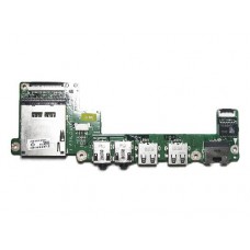 DA0BU3AB6F0 REV:F Плата с разъемами USB, LAN, Audio, SDCARD для ноутбука Toshiba Satellite T135D