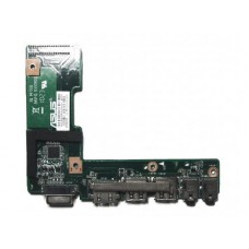 60-NXNIO1000 K52JR_IO_BOARD REV: 2.1 Плата с разъемами USB, HDMI, Audio, VGA для ноутбука ASUS A52, K52, X52