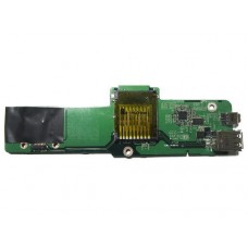 DAVM9MPI6D0 REV:D Плата с разъемами USB, SDCARD, IEE1394 для ноутбука Dell Vostro 1015
