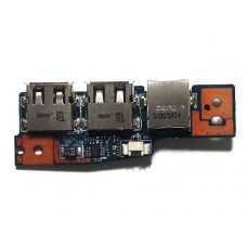 48.4BU02.01M Плата с разъемами USB, RJ11 для ноутбука Packard Bell TJ61 TJ64 TJ65 TJ66