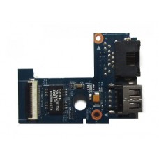 48.4IH06.01M Плата с разъемами USB, LAN для ноутбука Lenovo V570 B570 B575