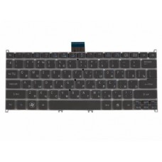 KB.I100A.236 Клавиатура для ноутбука Acer Aspire S3, S3-391, S3-951, S5-391, Aspire V5-171, Aspire One B113, Aspire One 725, Aspire One 756, TravelMate B1, серая без рамки, гор. Enter