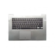 Клавиатура для ноутбука Asus UX42 с топкейсом, серебристая, с подсветкой