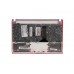 04GOA292KRU02-1 Клавиатура для ноутбука Asus Eee PC 1025CE с топкейсом, розовая, серебристые кнопки