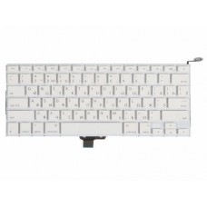 Клавиатура для Apple MacBook 13 A1342 Белая, Late 2009 Mid 2010, прямой Enter RUS