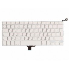 Клавиатура для Apple MacBook 13 A1342 Белая, Late 2009 Mid 2010, Г-образный Enter RUS