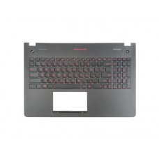 90R-N9J1K1I80U Клавиатура для ноутбука Asus N56, N56Vm, N56Vj, N56Vb, G550, Q550 с топкейсом, черная с подсветкой