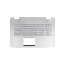13NB06K1AM0331 Клавиатура для ноутбука Asus N751 с топкейсом, серебристая с подсветкой
