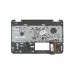 90NB0AH2-R31RU0 Клавиатура для ноутбука Asus N551VW-1B с топкейсом, черная панель, серебристые кнопки, красная окантовка, с подсветкой