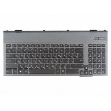 0KNB0-B411RU00 Клавиатура для ноутбука Asus 359MM WAVE серая с рамкой, с подсветкой G55, G55Vw