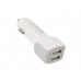 Автомобильное зарядное устройство HOCO z23 с кабелем для iPhone lightning 2 в 1, белый