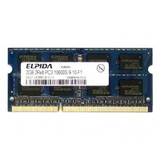 EBJ21UE8BFU0-DJ-F Модуль памяти SO-DIMM DDR3 PC-10600 2Gb Elpida [EBJ21UE8BFU0-DJ-F] с разбора