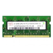 HYMP564S64CP6-Y5 Модуль памяти SO-DIMM DDR2 PC-5300 512Mb Hynix [HYMP564S64CP6-Y5] с разбора