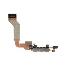 821-1301-06 Шлейф с разъёмом зарядки и микрофоном для Apple iPhone 4S, белый