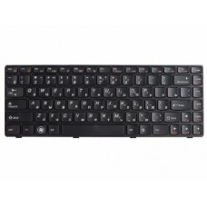 25-011680 Клавиатура для ноутбука Lenovo IdeaPad B470, G470, G475, V470, Z470, черная с рамкой, гор. Enter