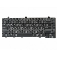 NSK-AKU0R Клавиатура для ноутбука Dell Alienware M14x черная, с подсветкой, гор. Enter