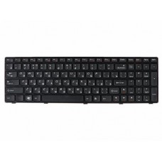 25-012436 Клавиатура для ноутбука Lenovo IdeaPad Z560, Z560A, Z565A, G570, G570A, G570AH, G570G, G570GL, G575, G575A, G575G, G770, G780, черная с рамкой, гор. Enter