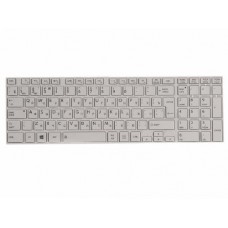 V130426CK1 Клавиатура для ноутбука Toshiba Satellite P850, P855, p870, p870d, p875, p875d, белая с рамкой, верт. Enter