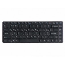 148738171 Клавиатура для ноутбука Sony Vaio VGN-NW, VGN-NW26MRG, VGN-NW2SRF, VGN-NW2ERE, VGN-NW11ZR, VGN-NW11SR, PCG-7181V, черные кнопки, черно-коричневая рамка, гор. Enter