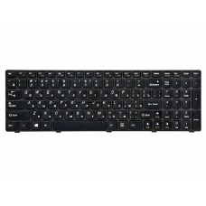 25206850 Клавиатура для ноутбука Lenovo IdeaPad G580, G585, G780, Z580, Z580A, Z585, Z780, V580, P580, P585, черная, с серой рамкой, гор. Enter