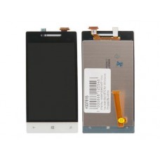 Дисплей в сборе с тачскрином для HTC Windows Phone 8s белый