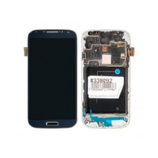 Дисплей в сборе с тачскрином и передней панелью для Samsung Galaxy S4 (GT-I9505) черный AMOLED