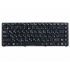 04GOA2H2KRU00-2 Клавиатура для ноутбука Asus Eee PC 1201, 1215, 1225, UL20, U24A, U24E, черная без рамки, гор. Enter
