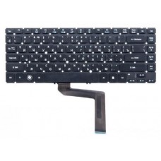 NK.I1417.02B Клавиатура для ноутбука Acer Aspire M3-481, M5-481, M5-481G, M5-481T, M5-481TG черная без рамки, с подсветкой, гор. Enter