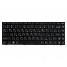 25202085 Клавиатура для ноутбука Lenovo IdeaPad B480, B485, G480, G480A, G485, G485A, Z380, Z480, Z485, черная с рамкой, гор. Enter