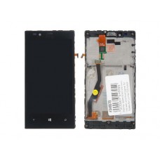 Дисплей в сборе с тачскрином и передней панелью для Nokia Lumia 720 черный