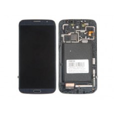 Дисплей в сборе с тачскрином и передней панелью для Samsung Galaxy Mega 6.3 (GT-I9200) черный TFT-PLS