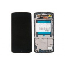 Дисплей в сборе с тачскрином и передней панелью для LG Nexus 5 D821, черный