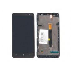 Дисплей в сборе с тачскрином и передней панелью для Nokia Lumia 1320 черный