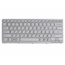148755571 Клавиатура для ноутбука Sony Vaio VPC-CW, VPCCW1E1R, VPCCW1E8R, VPCCW1S1R, VPCCW2S1R, белая с рамкой, гор. Enter