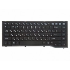 AEFJ8U00020 Клавиатура для ноутбука Fujitsu LifeBook LH532, LH522, черная с рамкой, гор. Enter