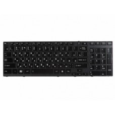 9J.N4VGV.00R Клавиатура для ноутбука Toshiba Satellite A660, A665, Qosmio X770, P750, P755 с подсветкой, черная с рамкой, с подсветкой, гор. Enter
