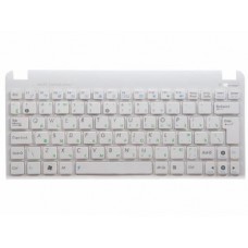 04GOA291KRU01-2 Клавиатура для ноутбука Asus Eee PC 1011PX, 1015PX, X101, белая с рамкой, верт. Enter