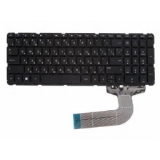 720670-251 Клавиатура для ноутбука HP Pavilion 17, 17-e, черная без рамки, гор. Enter