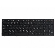 25211050 Клавиатура для ноутбука Lenovo IdeaPad Flex 15, G500S, G505, G505A, G505G, G505S, S500, S510, S510p, Z510, черная с серой рамкой, гор. Enter