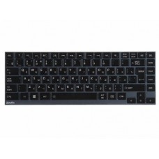 PK130T71A08 Клавиатура для ноутбука Toshiba Satellite R700, U800, U800W, U840, U845, U900, U920, U920T, U925, U940, Z830, R830, Z935, черная с голубой рамкой, верт. Enter
