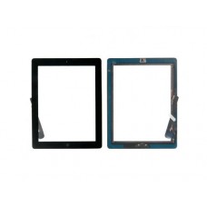 Тачскрин с кнопкой Home и клейкой лентой для Apple iPad 3, черный