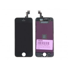 Дисплей для Apple iPhone 5S в сборе с тачскрином, черный яркий
