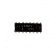 7442PC Четыре двухвходовых триггера Шмитта Fairchild DIP-16 7442PC
