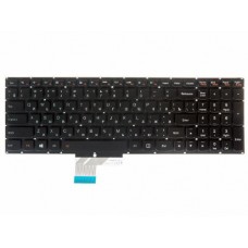 25215956 Клавиатура для ноутбука Lenovo Y50-70, Y50-80, Y70-70, черная без рамки, с подсветкой, гор. Enter