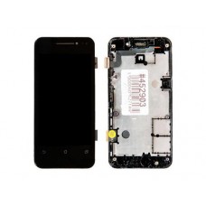 Дисплей в сборе с тачскрином и передней панелью для Asus Zenfone 4 (A400CG) черный (4.0")