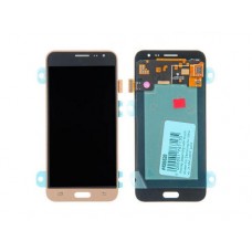 Дисплей в сборе с тачскрином для Samsung Galaxy J3 (SM-J320F) золотой (2016) AMOLED